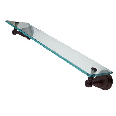 Kingston Brass BA1759ORB Heritage Cosmetic Glass Shelf, Oil Rubbed Bronze - Oil Rubbed Bronze