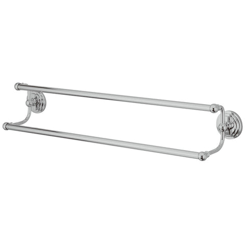 Kingston Brass BA271318C Milano 18" Dual Towel Bar, Chrome - Polished Chrome
