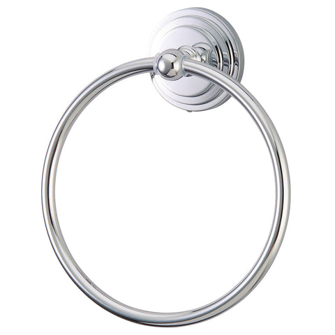 Kingston Brass BA2714C Milano Towel Ring, Chrome - Polished Chrome