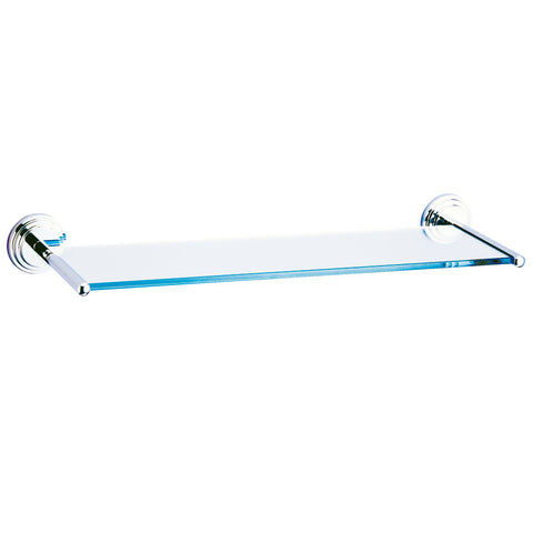 Kingston Brass BA2719C Milano Cosmetic Glass Shelf, Chrome - Polished Chrome