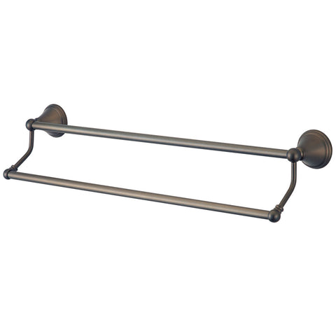 Kingston Brass BA297318ORB Governor 18" Dual Towel Bar, Oil Rubbed Bronze - Oil Rubbed Bronze