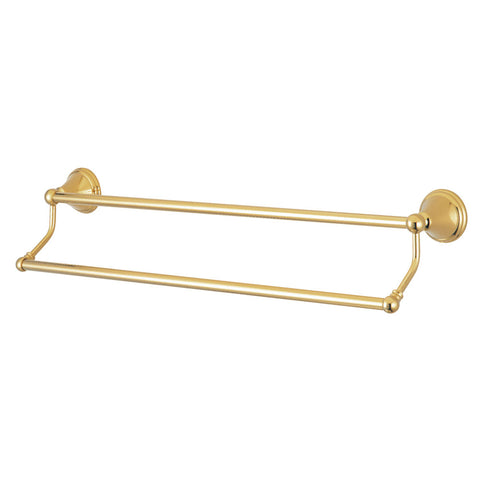 Kingston Brass BA297318PB Governor 18" Dual Towel Bar, Polished Brass - Polished Brass