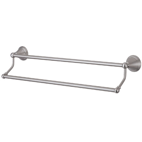 Kingston Brass BA297318SN Governor 18" Dual Towel Bar, Satin Nickel - Satin Nickel
