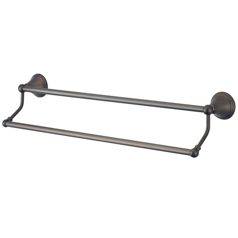 Kingston Brass BA2973ORB Governor 24" Dual Towel Bar, Oil Rubbed Bronze - Oil Rubbed Bronze
