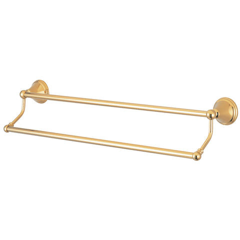 Kingston Brass BA2973PB Governor 24" Dual Towel Bar, Polished Brass - Polished Brass