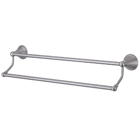 Kingston Brass BA2973SN Governor 24" Dual Towel Bar, Satin Nickel - Satin Nickel