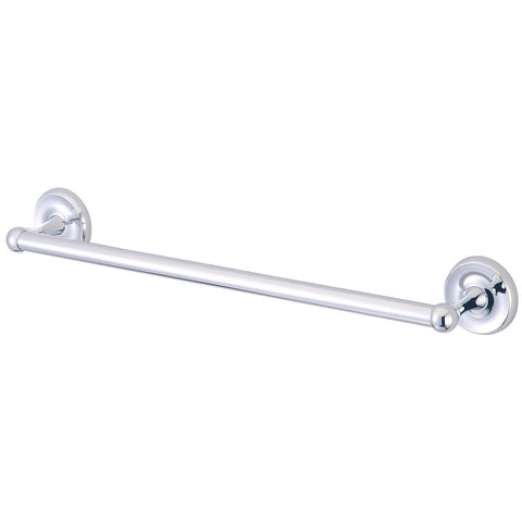 Kingston Brass BA312C Classic 18" Towel Bar, Polished Chrome - Polished Chrome