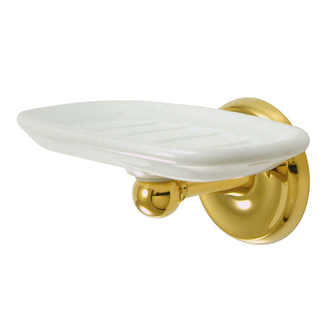 Kingston Brass BA315PB Classic Soap Dish, Polished Brass - Polished Brass