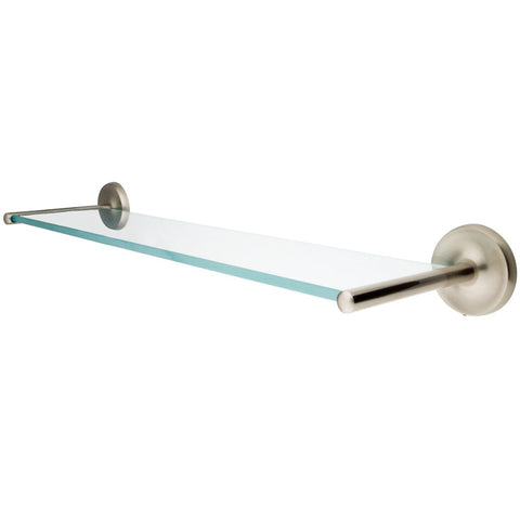 Kingston Brass BA319SN Classic Glass Shelf, Satin Nickel - Satin Nickel