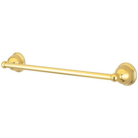 Kingston Brass BA3962PB Restoration 18" Towel Bar, Polished Brass - Polished Brass