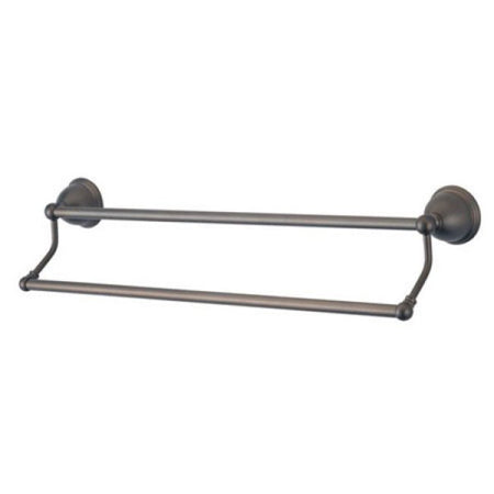 Kingston Brass BA396318ORB Restoration 18" Dual Towel Bar, Oil Rubbed Bronze - Oil Rubbed Bronze