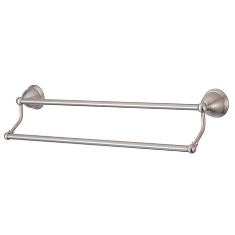 Kingston Brass BA396318SN Restoration 18" Dual Towel Bar, Satin Nickel - Satin Nickel