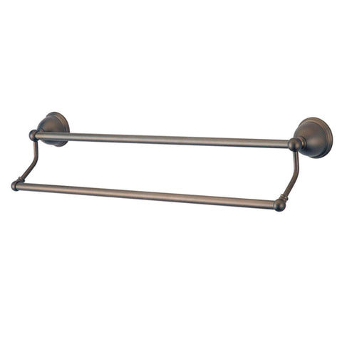 Kingston Brass BA3963ORB Restoration 24" Dual Towel Bar, Oil Rubbed Bronze - Oil Rubbed Bronze