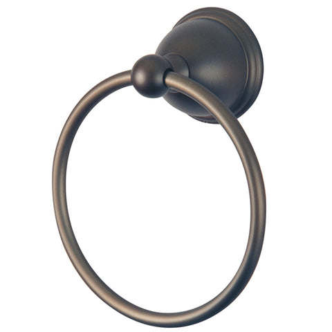Kingston Brass BA3964ORB Restoration 6" Towel Ring, Oil Rubbed Bronze - Oil Rubbed Bronze