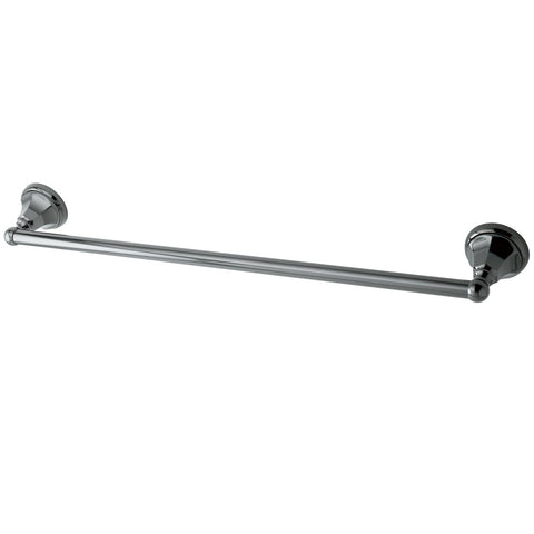 Kingston Brass BA4811BK Water Onyx 24 inch Towel Bar, Black Stainless Steel - Black Stainless Steel