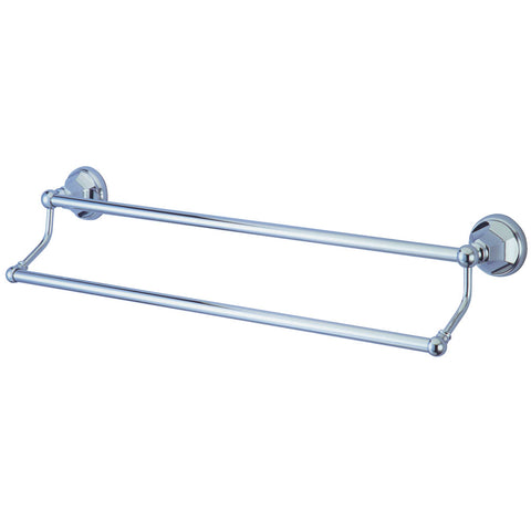 Kingston Brass BA481318C Metropolitan 18" Dual Towel Bar, Chrome - Polished Chrome