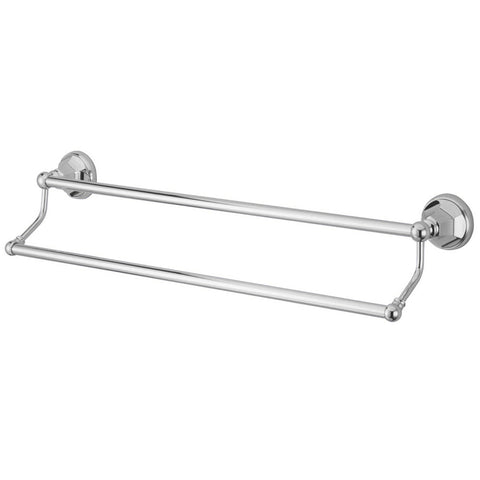 Kingston Brass BA4813C Metropolitan 24" Dual Towel Bar, Chrome - Polished Chrome