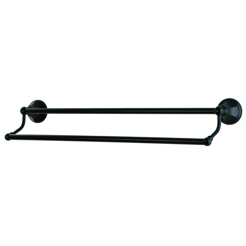 Kingston Brass BA4813ORB Metropolitan 24" Dual Towel Bar, Oil Rubbed Bronze - Oil Rubbed Bronze