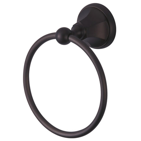 Kingston Brass BA4814ORB Metropolitan Towel Ring, Oil Rubbed Bronze - Oil Rubbed Bronze