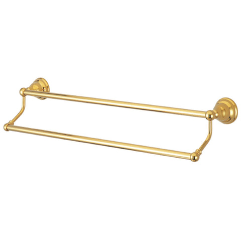 Kingston Brass BA5563PB Royale 24" Dual Towel Bar, Polished Brass - Polished Brass