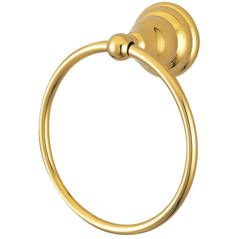 Kingston Brass BA5564PB Royale Towel Ring, Polished Brass - Polished Brass