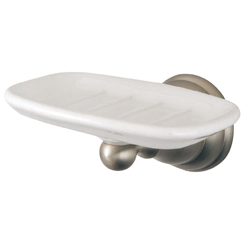 Kingston Brass BA5565SN Royale Wall-Mount Soap Dish, Satin Nickel - Satin Nickel