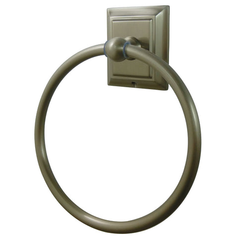 Kingston Brass BA6014SN Millennium Towel Ring, Satin Nickel - Satin Nickel