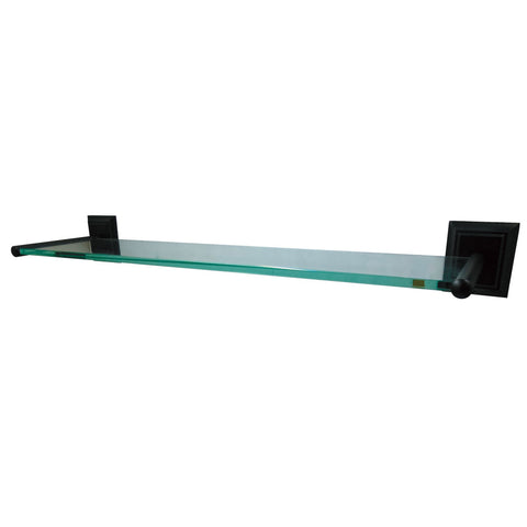 Kingston Brass BA6019ORB Millennium Glass Shelf, Oil Rubbed Bronze - Oil Rubbed Bronze