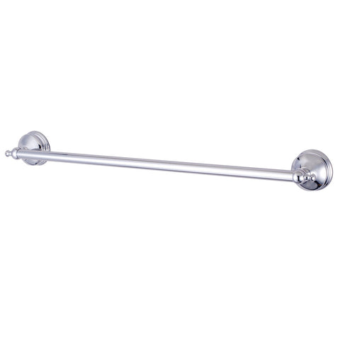 Kingston Brass BA7611C Naples 24" Towel Bar, Chrome - Polished Chrome