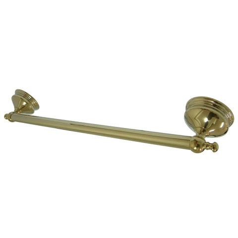 Kingston Brass BA7612PB Naples 18" Towel Bar, Polished Brass - Polished Brass