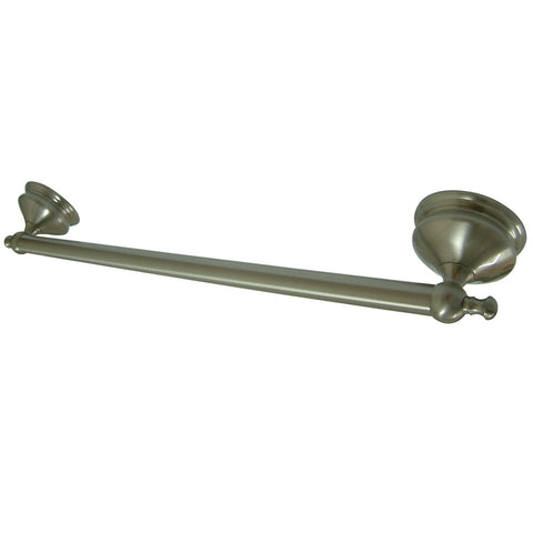 Kingston Brass BA7612SN Naples 18" Towel Bar, Satin Nickel - Satin Nickel