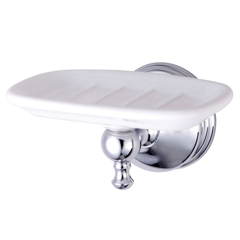 Kingston Brass BA7615C Naples Wall-Mount Soap Dish, Chrome - Polished Chrome