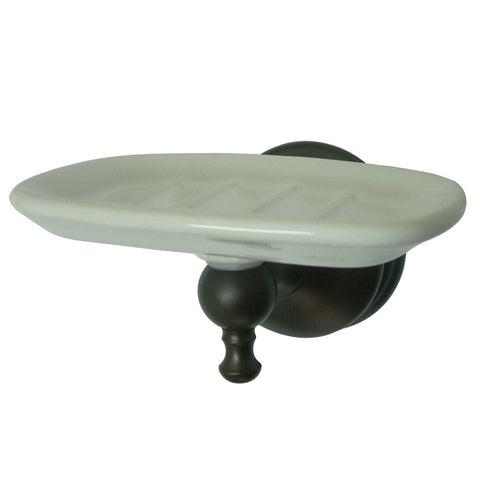 Kingston Brass BA7615ORB Naples Wall-Mount Soap Dish, Oil Rubbed Bronze - Oil Rubbed Bronze