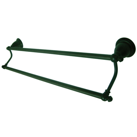 Kingston Brass BA797318ORB English Vintage 18" Dual Towel Bar, Oil Rubbed Bronze - Oil Rubbed Bronze