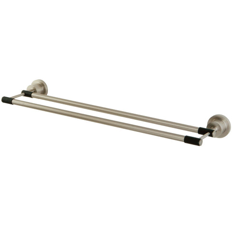 Fauceture BA8213SNDKL Kaiser 24" Dual Towel Bar, Satin Nickel - Satin Nickel