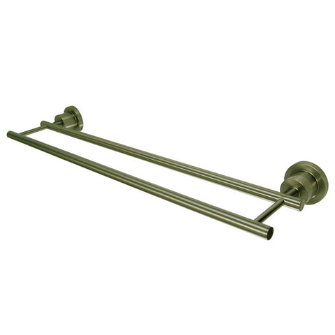 Kingston Brass BA8213SN Concord 24" Dual Towel Bar, Satin Nickel - Satin Nickel