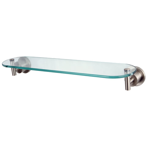 Kingston Brass BA8219SN Concord Cosmetic Glass Shelf, Satin Nickel - Satin Nickel