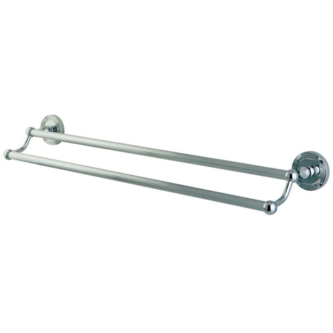 Kingston Brass BA9313C Georgian 24" Dual Towel Bar, Chrome - Polished Chrome