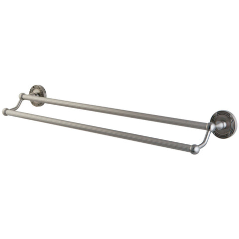 Kingston Brass BA9313SN Georgian 24" Dual Towel Bar, Satin Nickel - Satin Nickel