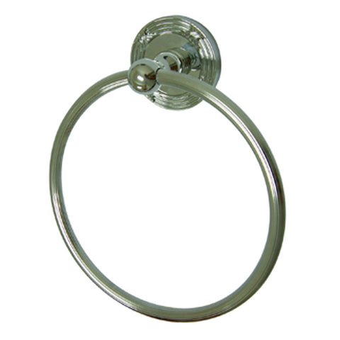 Kingston Brass BA9314C Georgian Towel Ring, Chrome - Polished Chrome