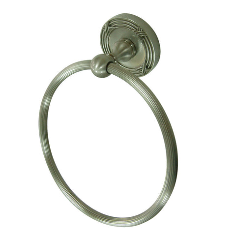 Kingston Brass BA9314SN Georgian Towel Ring, Satin Nickel - Satin Nickel