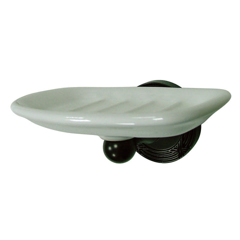 Kingston Brass BA9315ORB Georgian Wall-Mount Soap Dish, Oil Rubbed Bronze - Oil Rubbed Bronze