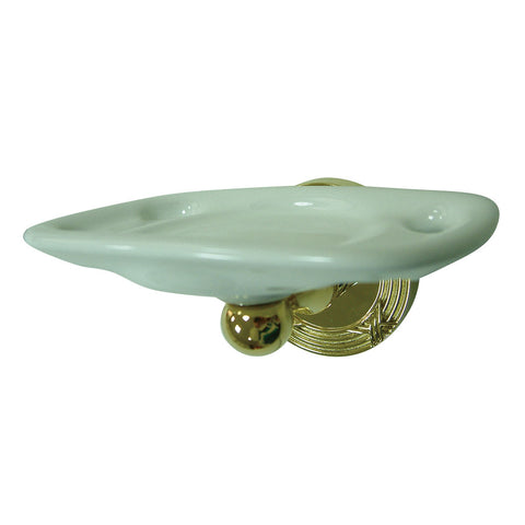 Kingston Brass BA9316PB Georgian Toothbrush with Tumbler Holders, Polished Brass - Polished Brass