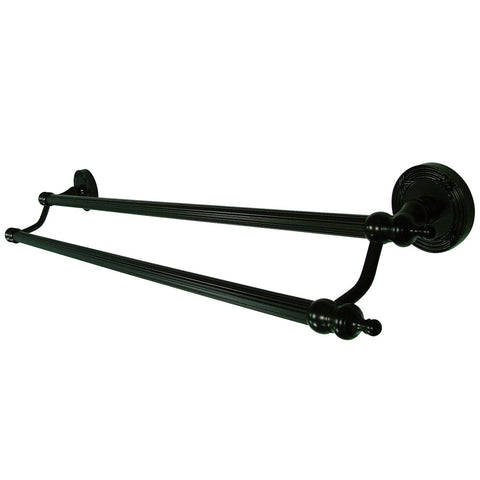 Kingston Brass BA9913ORB Templeton 24" Dual Towel Bar, Oil Rubbed Bronze - Oil Rubbed Bronze