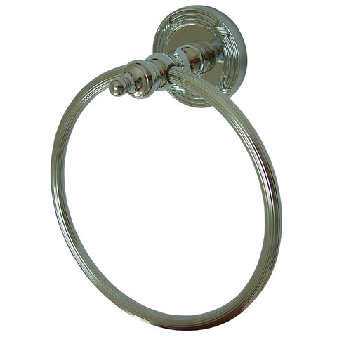 Kingston Brass BA9914C Templeton Towel Ring, Chrome - Polished Chrome
