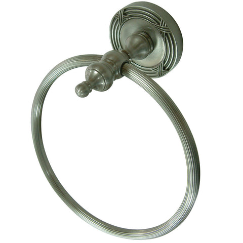 Kingston Brass BA9914SN Templeton Towel Ring, Satin Nickel - Satin Nickel