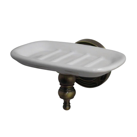 Kingston Brass BA9915AB Templeton Wall-Mount Soap Dish, Vintage Brass - Vintage Brass