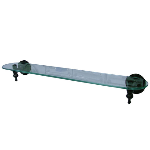 Kingston Brass BA9919ORB Templeton Cosmetic Glass Shelf, Oil Rubbed Bronze - Oil Rubbed Bronze
