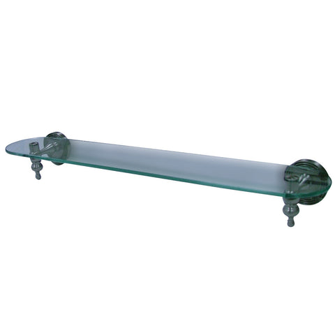 Kingston Brass BA9919SN Templeton Cosmetic Glass Shelf, Satin Nickel - Satin Nickel