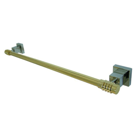 Kingston Brass BAH4641CPB 24" Towel Bar, Polished Chrome - Polished Chrome/Polished Brass